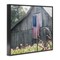Stupell Industries USA Wagon Wheel Barn Framed Giclee, design by Kim Allen